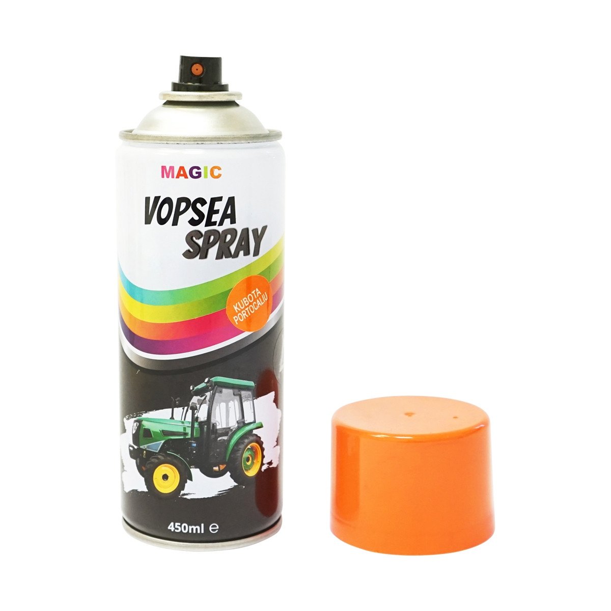 Spray vopsea auto portocaliu tip Kubota profesionala cu uscare rapida 450ml,Cod: BK832111, Brand: MAGIC - 1 | YEO