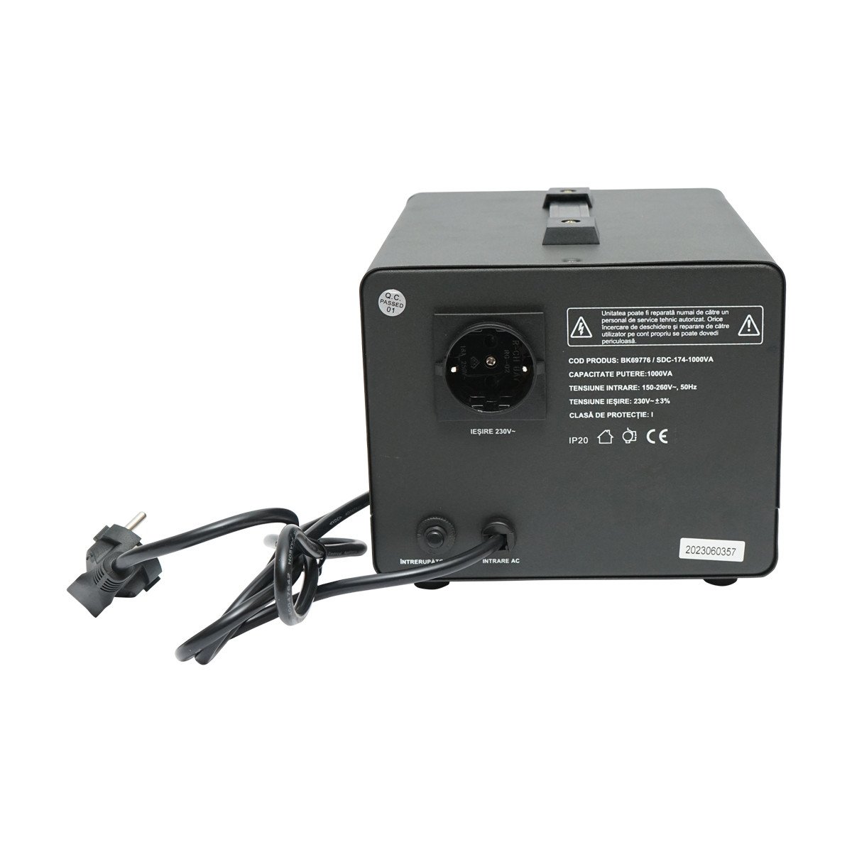 Stabilizator automat de tensiune 1000VA monofozic cu servomotor, Cod: BK69776, Brand: BRECKNER GERMANY - 2 | YEO