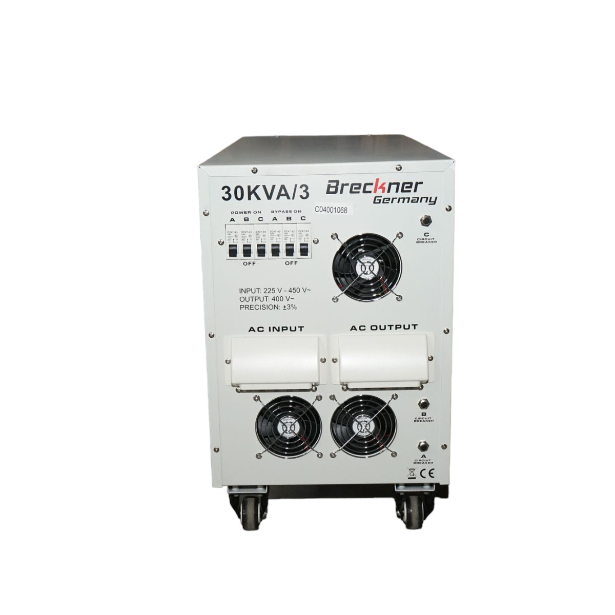 Stabilizator automat de tensiune 30KVA, 24KW trifazat cu servomotor, Cod: BK69936, Brand: BRECKNER GERMANY - 3 | YEO