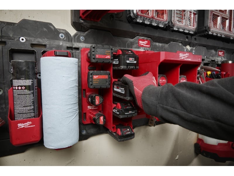 Suport baterie MILWAUKEE M18 pentru placa de montare PACKOUT™