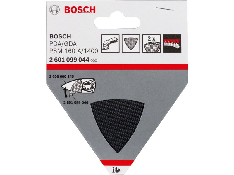 Suport pentru disc de șlefuit BOSCH Velcro delta (2 buc)