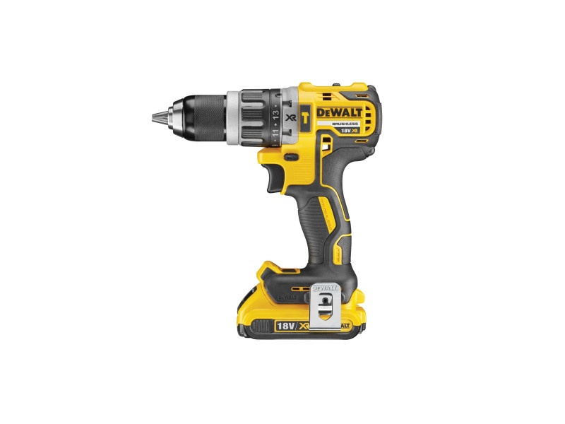 Șurubelniță cu impact DEWALT cu acumulator 18 V fără perie de carbon (2 x acumulator 2.0 Ah + încărcător) DCD796D2 - 1 | YEO