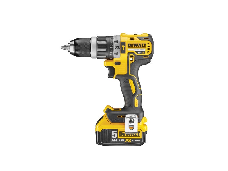 Șurubelniță cu impact DEWALT fără fir 18 V fără perie de carbon (2 baterii de 5,0 Ah + încărcător) DCD796P2