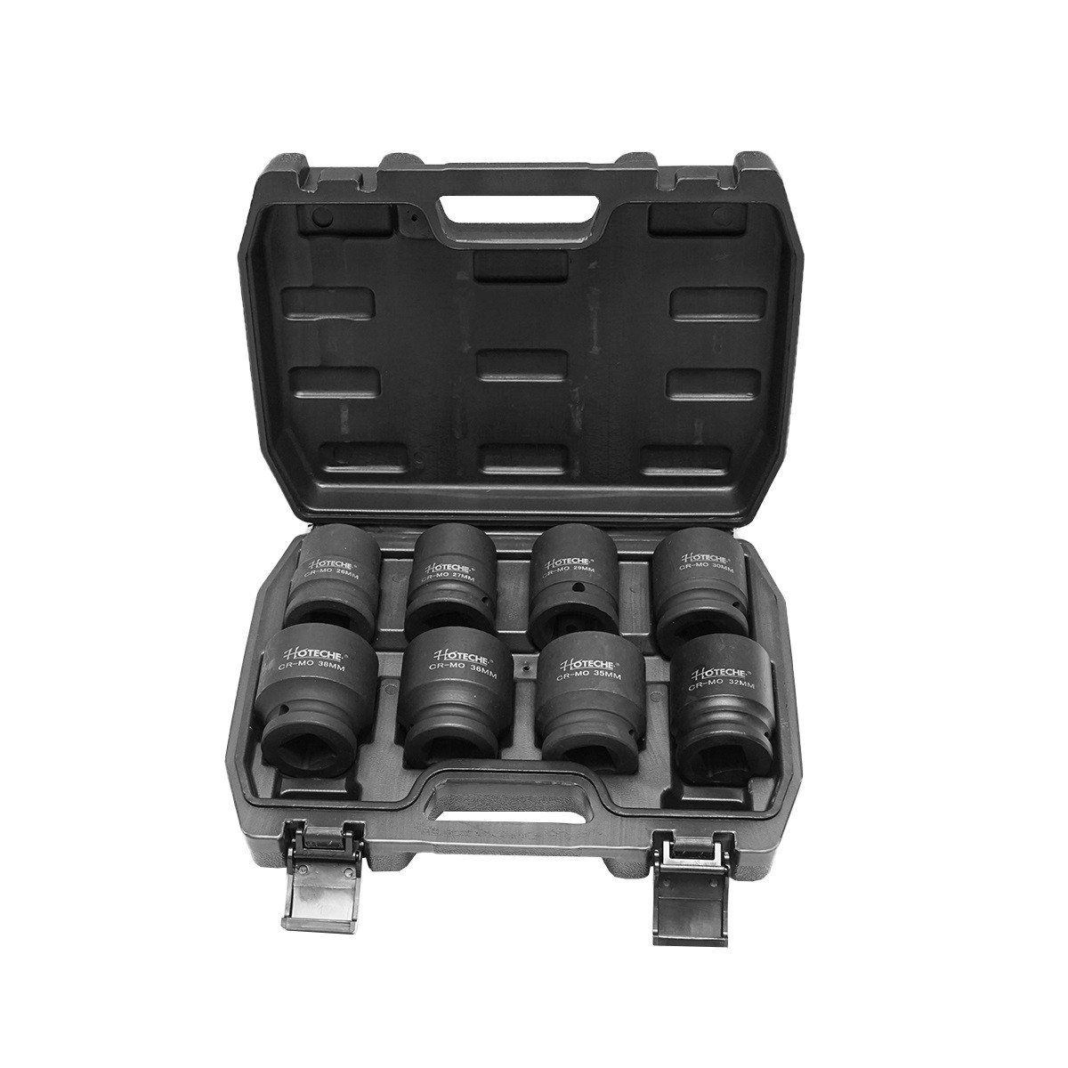 Trusa cap tubulare, profesionale de impact, cu prindere 3/4, 8 piese, 26-38mm, Cod: BK92572 Echivalență: DISFP80, Hoteche - 1 | YEO