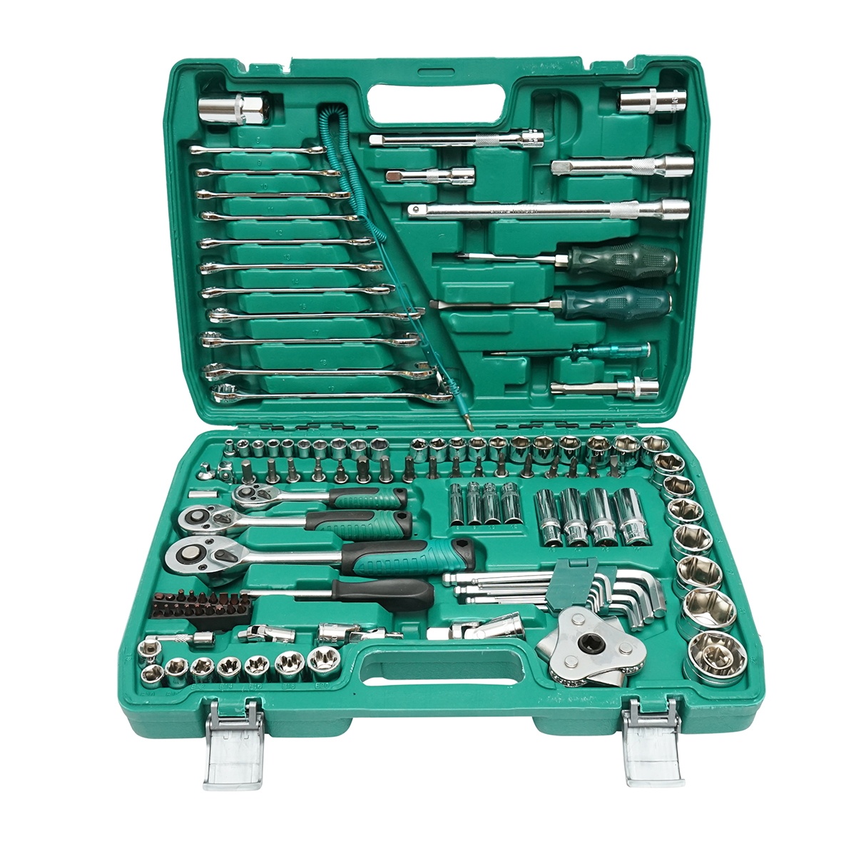 Trusa chei tubulare hexagonale, fixe, torx, imbus antrenor cu clichet 121 piese , Cod: BK80640, Brand: BRECKNER GERMANY