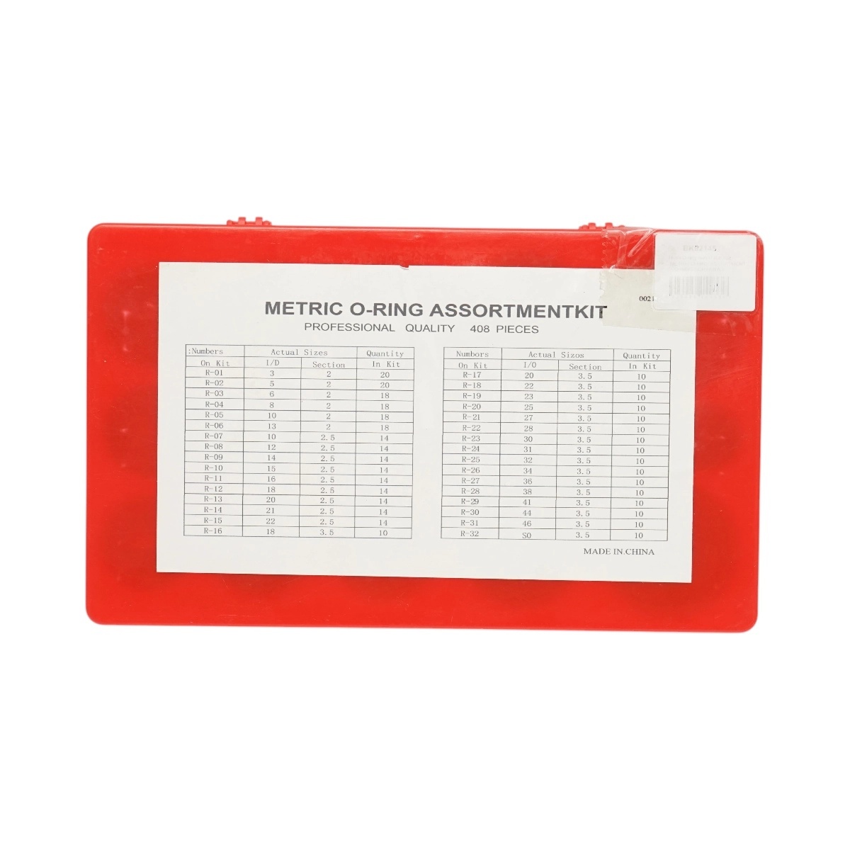 Trusa O-ring metric 408 piese, BK92145, BRECKNER GERMANY