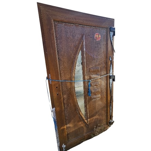 Usa, PVC & termopan, 110x200cm, maro, stejar auriu, dreapta, Kirchberger, 7cm, 6 camere, panel decorativ