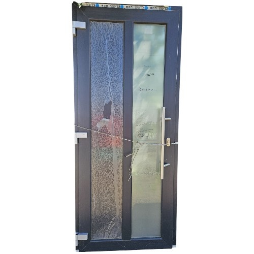 Usa, PVC & termopan, 90x210cm, antracit, stanga, Klass, 7cm, 6 camere