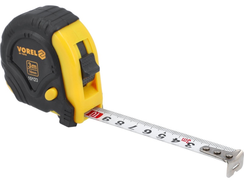 VOREL Bandă de măsurare 3 m x 16 mm cauciucată - 2 | YEO