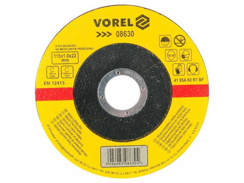 VOREL Disc de tăiere pentru metal 115 x 1,0 x 22,2 mm