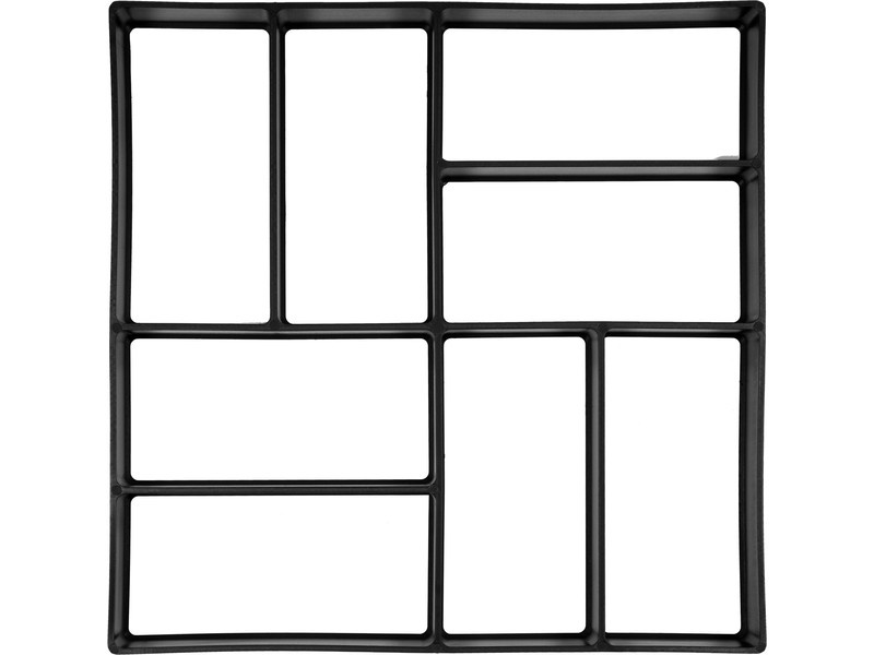 VOREL Șablon pătrat pentru piatră 400 x 400 x 40 mm
