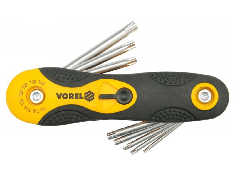 VOREL Set de chei Torx 8 piese T9-T40