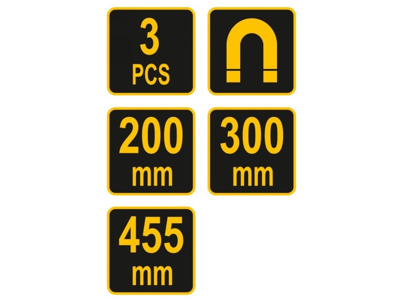 VOREL Suport magnetic pentru unelte de perete set 3 piese - 2 | YEO