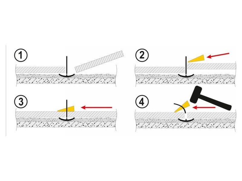 VOREL Tile Trowel Set 100 bucăți (50 picioare + 50 pene) - 4 | YEO