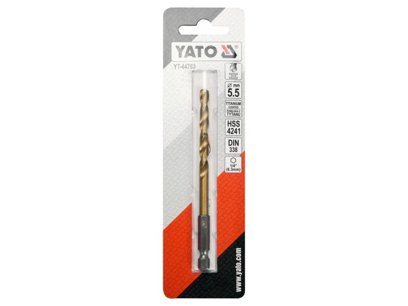 YATO Auger 5,5 x 113/57 mm Suport de bit HSS-TiN - 1 | YEO