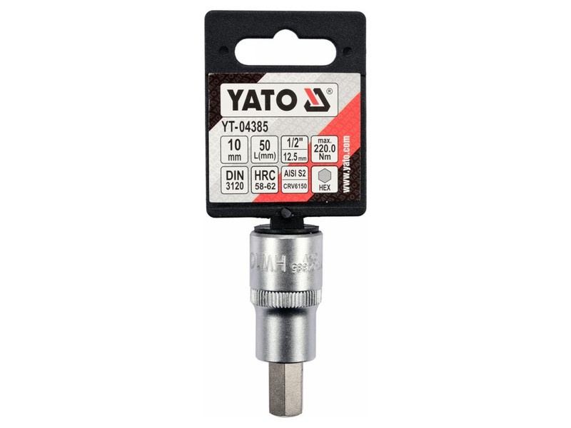 YATO Bit cheie tubulară cheie Allen 1/2" 10 mm CrV - 2 | YEO