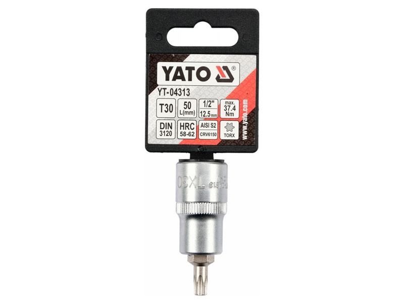 YATO Bit cheie tubulară Torx 1/2" T30 CrV - 2 | YEO