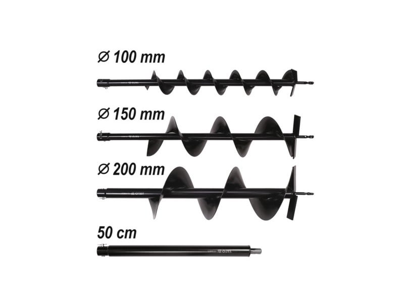 YATO Burghiu de sol pe benzină 51,2 cm3 + 3 burghie