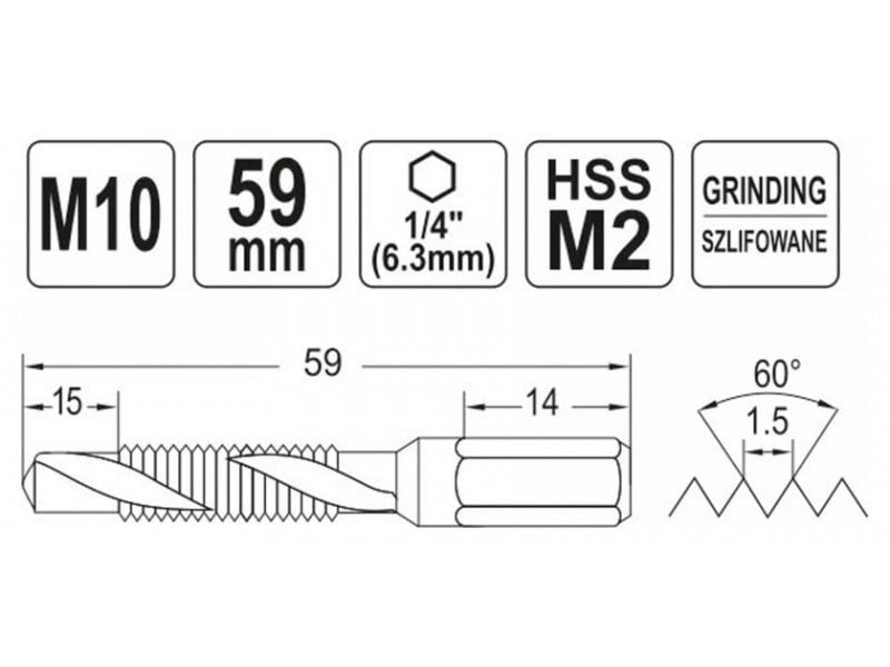 YATO Burghiu electric combinat/ burghiu M10 suport de burghiu