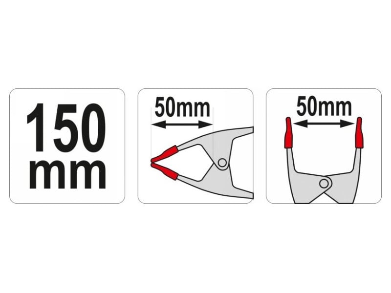 YATO Clemă cu arc 160 x 50 mm