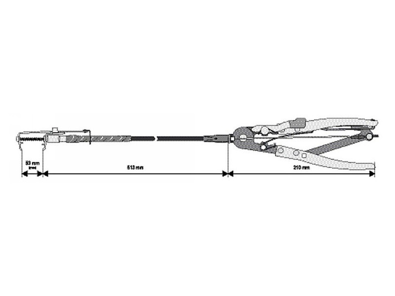 YATO Clemă flexibilă pentru țevi de apă 613 mm - 1 | YEO