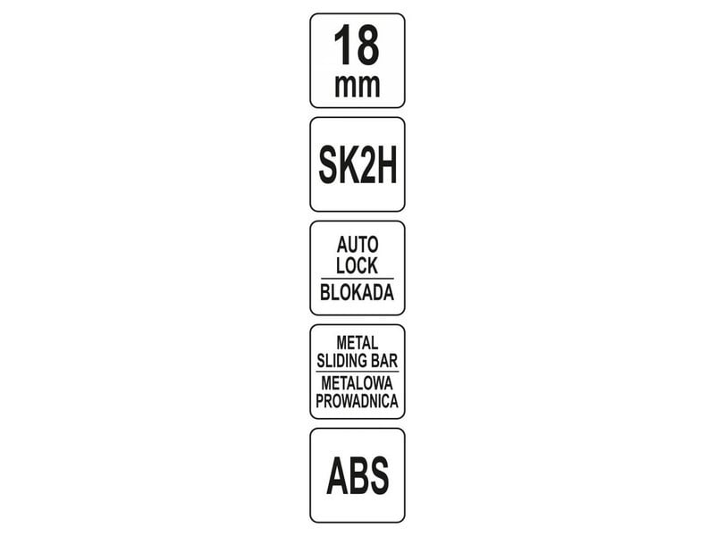 YATO Cuțit cu lamă fragilă 18 mm extra ascuțit - 4 | YEO