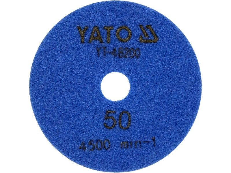 YATO Disc diamantat de șlefuire și lustruire Velcro 100 mm / P50 umed/uscat