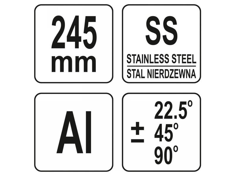 YATO Foarfece de tuns unghiuri reglabile 245 mm