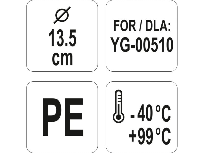 YATO GASTRO Capac de plastic pentru găleată 135 mm