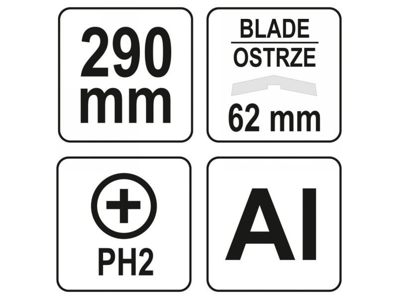 YATO Racletă pentru vopsea 62 mm - 3 | YEO