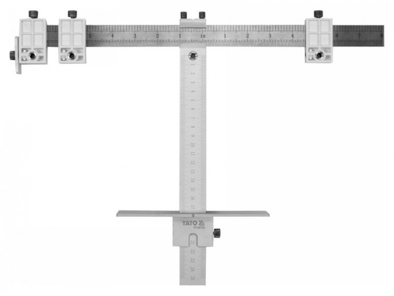 YATO Șablon de găurit reglabil 250 mm Aluminiu