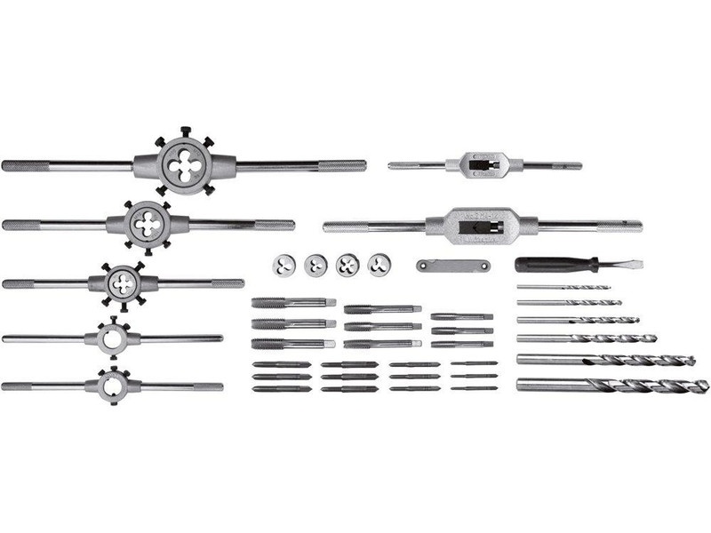 YATO Set burghie și freză (manual) 44 piese HSS M3-M12 - 1 | YEO