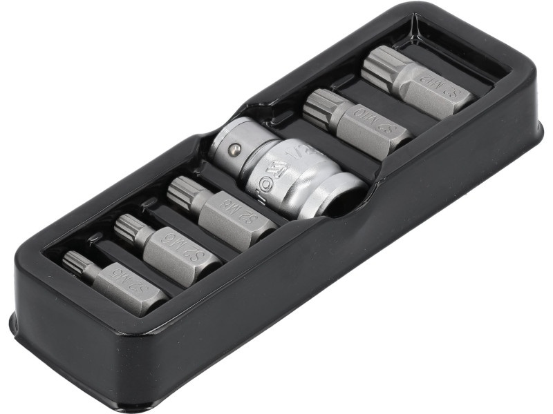 YATO Set de biți 6 piese SPLINE M5-M12 L=30 mm 1/2" - 1 | YEO
