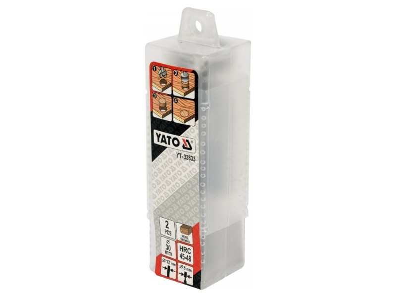 YATO Set de burghie pentru forfecare și inserție 2 bucăți 30 mm - 2 | YEO