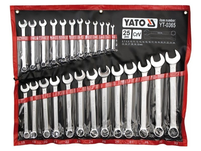 YATO Set de chei cu stea 25 piese 6-32 mm CrV