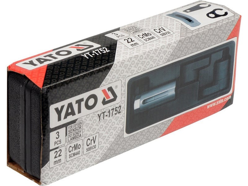 YATO Set de chei pentru sonda Lambda 3 piese 22 mm CrMo - 1 | YEO