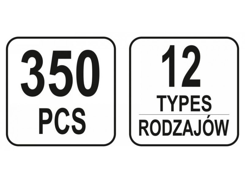 YATO Set de patent din plastic 350 piese Volvo