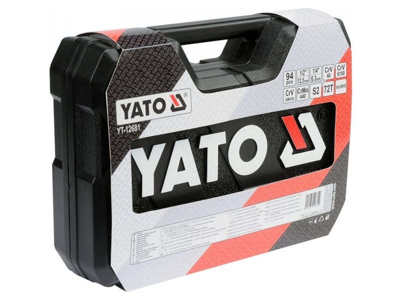 YATO set de prize 94 piese 1/4", 1/2" CrV - 3 | YEO