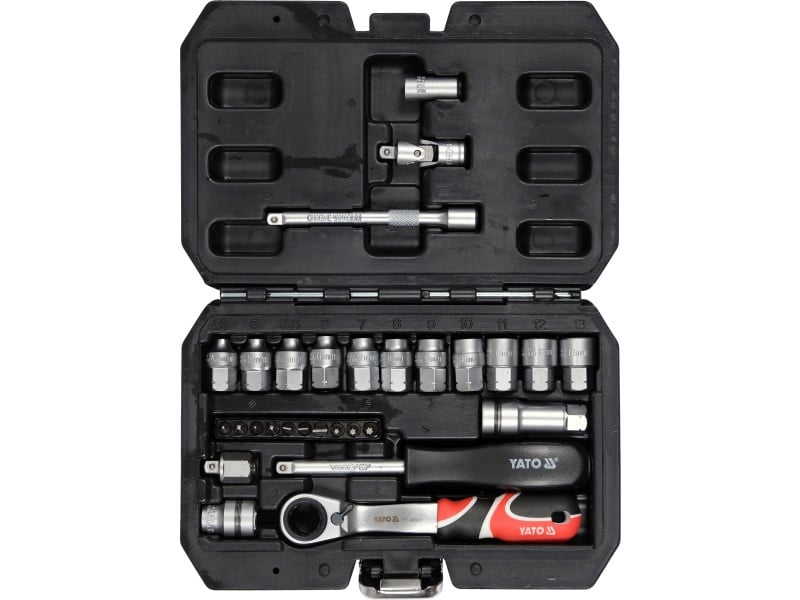 YATO Set de prize deschise 29 piese 1/4" Spline