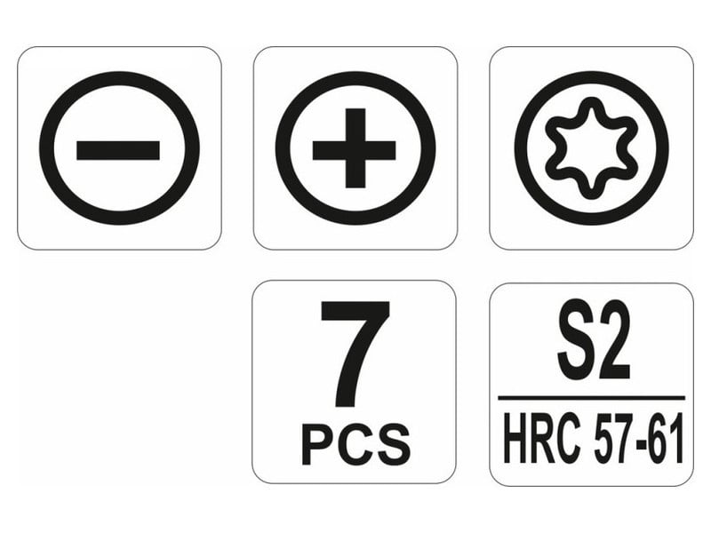 YATO Set șurubelnițe de precizie 7 piese S2 - 2 | YEO