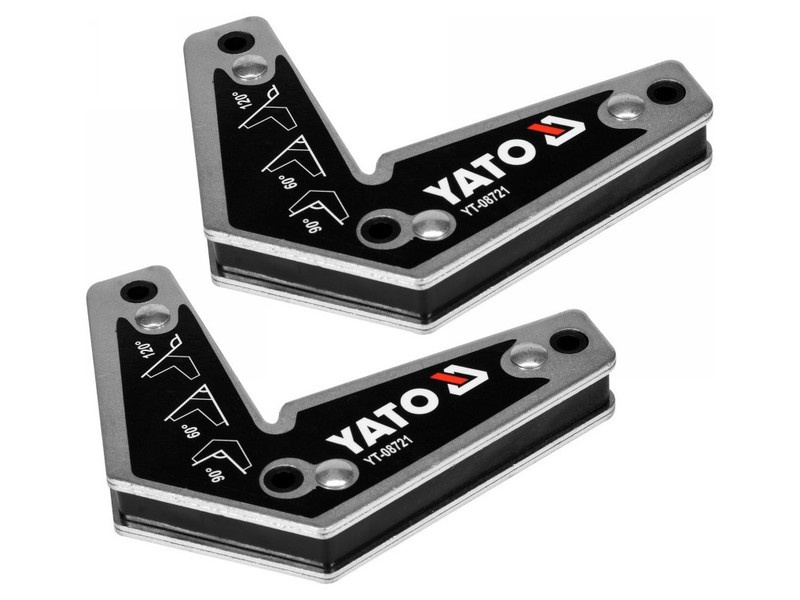 YATO Suport pentru piese de sudură magnet 60-90-120°/10 kg (2 buc) - 2 | YEO