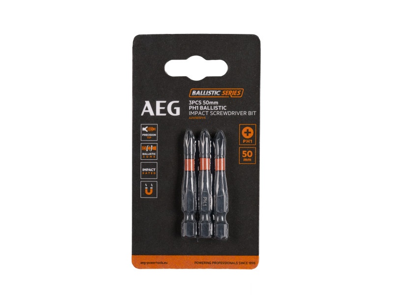 AEG Bit punct PH1 x 50 mm 1/4" (3 buc) - 2 | YEO