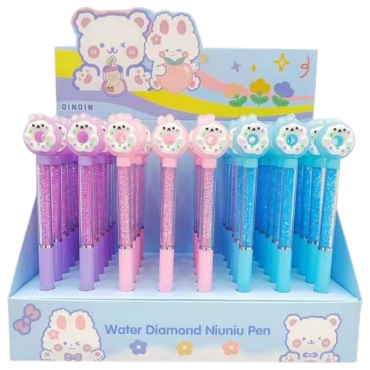 Bax 48× Pixuri Albastre – Diverse Culori și Modele, Scriere Fluidă