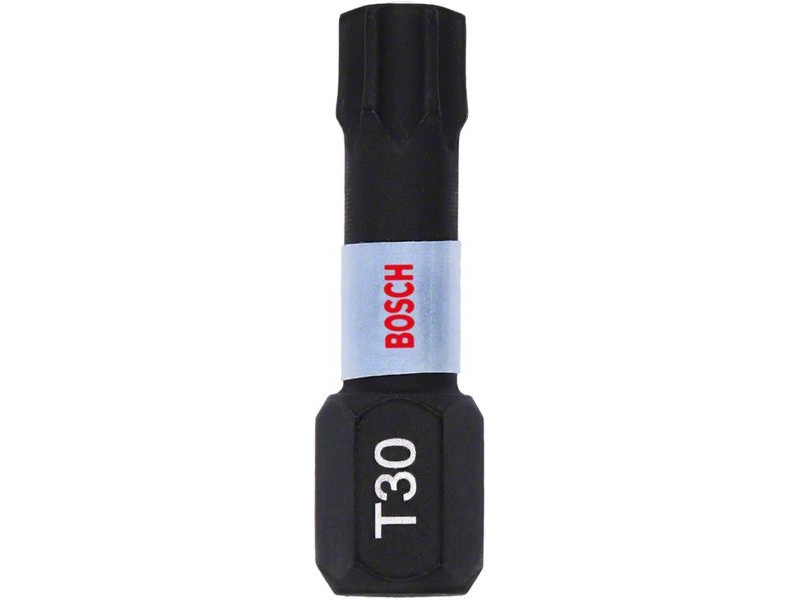 BOSCH Bithegy T30 x 25 mm 1/4" Control de impact (2 buc)