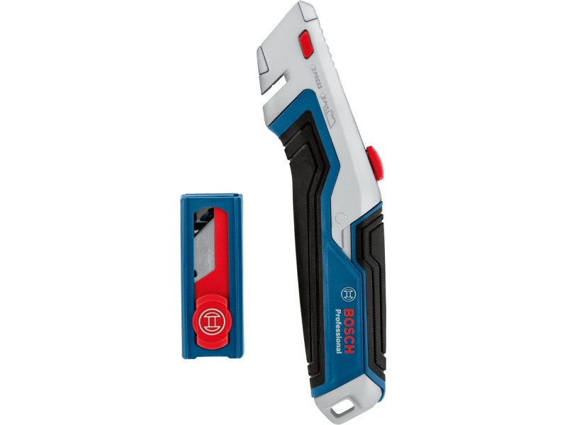 BOSCH Cuțit trapezoidal cu lamă retractabilă + 10 lame - 1 | YEO