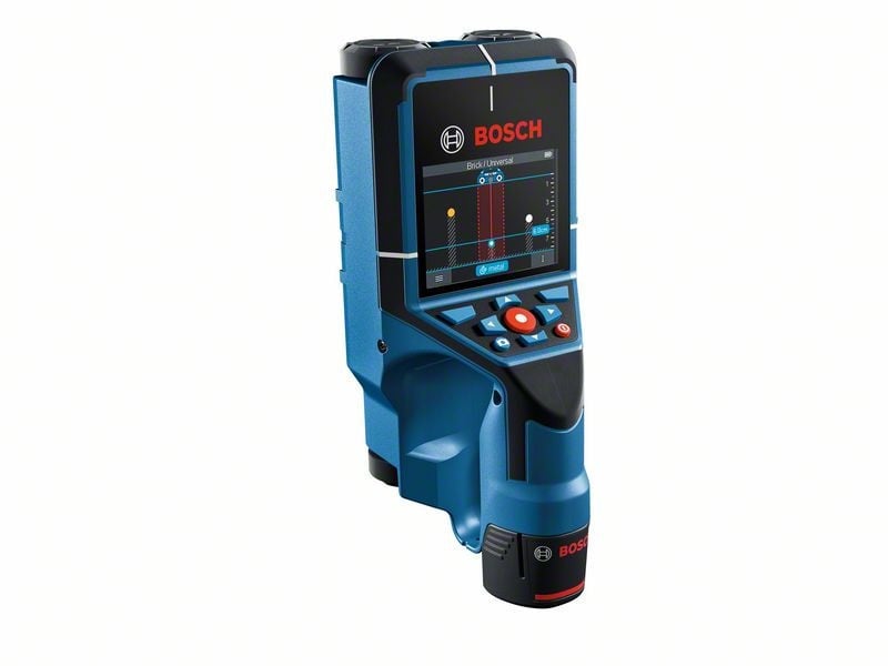 BOSCH D-tect 200 C scaner de perete + baterie Li-Ion 12V 2.0 Ah + încărcător GAL 12V-40 + cablu USB-C +