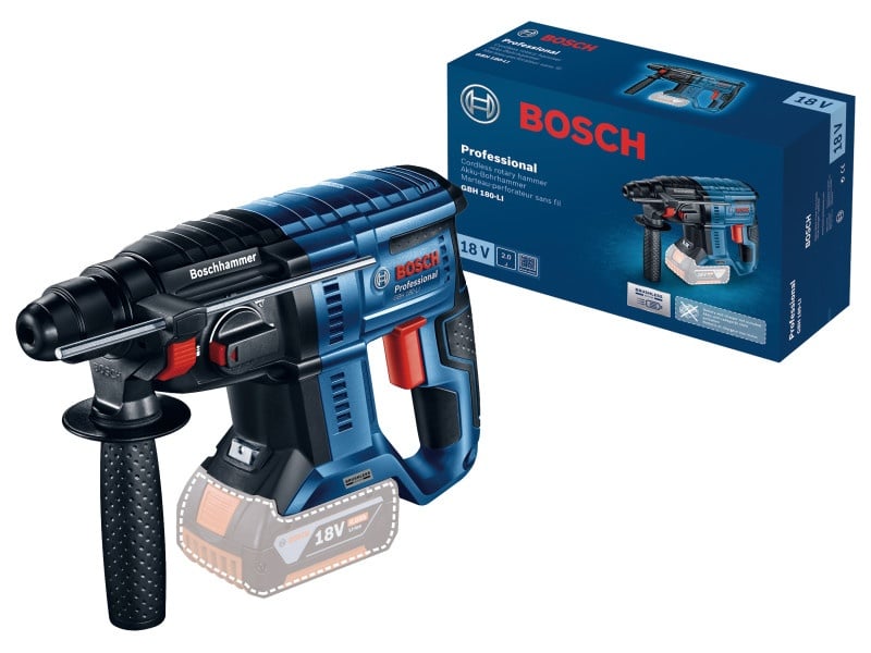 BOSCH GBH 180-LI Mașină de găurit cu percuție SDS-Plus reîncărcabilă (fără baterie + încărcător) în cutie de carton