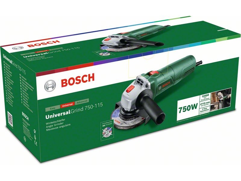 BOSCH Polizor unghiular 115 mm UniversalGrind 750-115 / 750 W - 2 | YEO