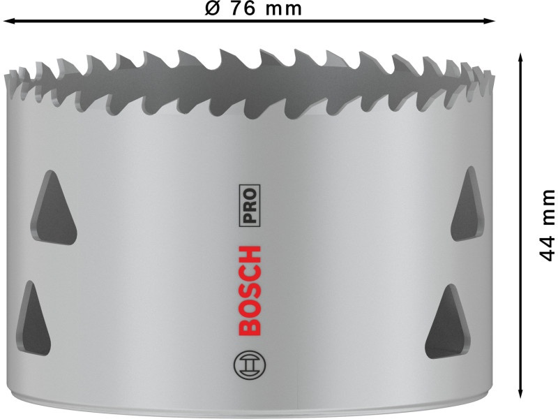 BOSCH PRO Freză circulară 76 mm (8% cobalt) cu filet Multi Material - 2 | YEO