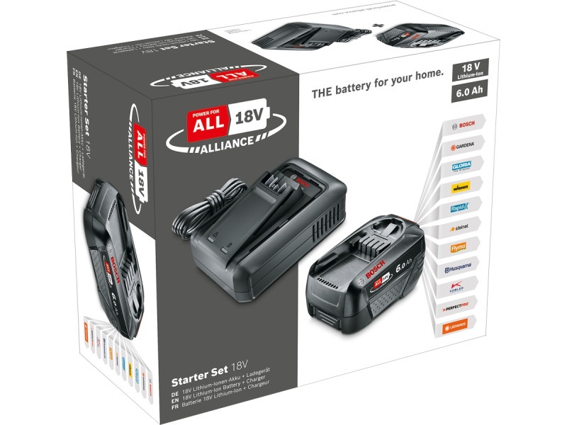 BOSCH Set acumulator PBA 18V / 1 x acumulator 6.0 Ah + încărcător AL 18V-44 - 2 | YEO